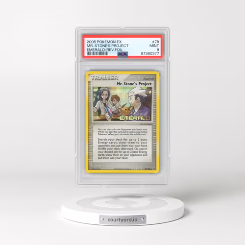 2005 Pokémon EX Emerald #79 Mr. Stone's Project - Reverse Foil (PSA 9 MINT)