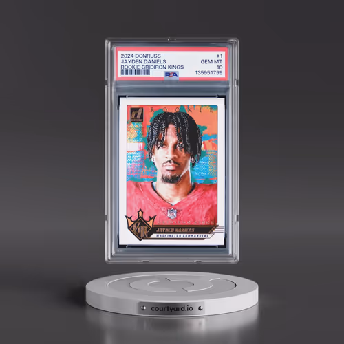 2024 Panini Donruss Rookie Gridiron Kings #1 Jayden Daniels (PSA 10 GEM MINT)