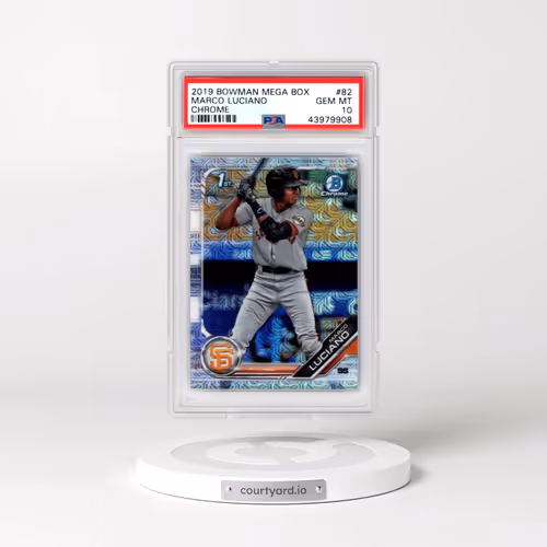 2019 Bowman Mega Box Chrome #82 Marco Luciano (PSA 10 GEM MINT)