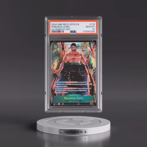 2024 One Piece OP06-Wings of the Captain #118 Roronoa Zoro - Alternate Art (PSA 10 GEM MINT)