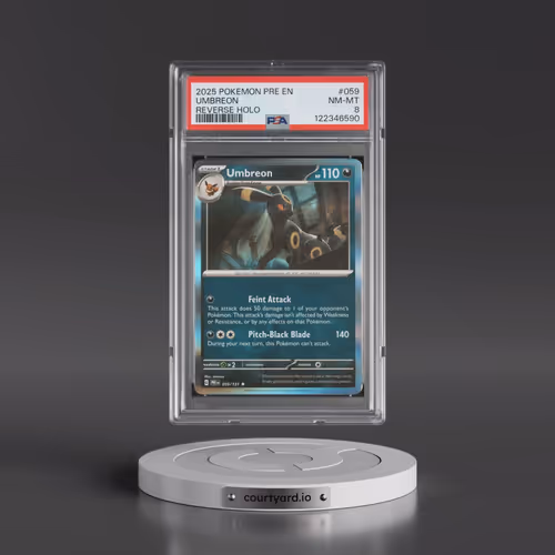2025 Pokémon Pre EN-Prismatic Evolutions #059 Umbreon - Reverse Holo (PSA 8 NM-MT)
