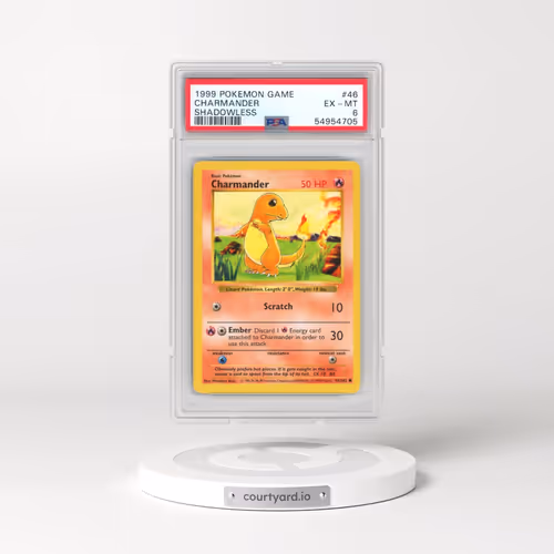 1999 Pokémon Game #46 Charmander - Shadowless (PSA 6 EX-MT)