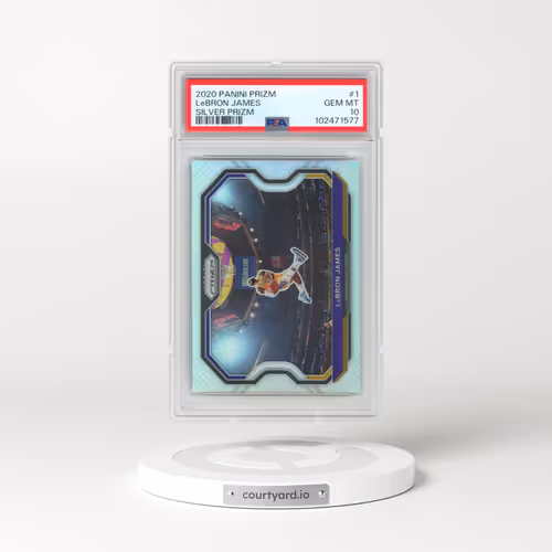 2020 Panini Prizm #1 LeBron James - Silver Prizm (PSA 10 GEM MINT)