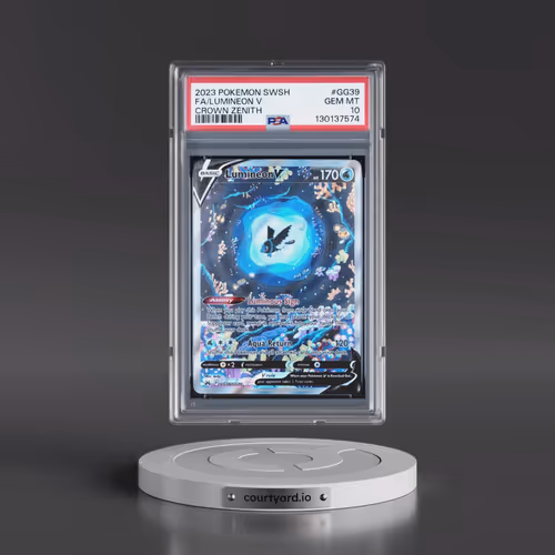 2023 Pokémon Sword and Shield Crown Zenith #GG39 Lumineon V - Holo Full Art (PSA 10 GEM MINT)