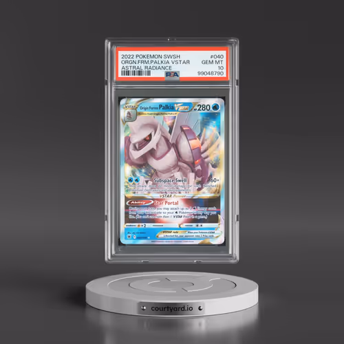 2022 Pokémon Sword & Shield Astral Radiance #040 Origin Forme Palkia Vstar (PSA 10 GEM MINT)