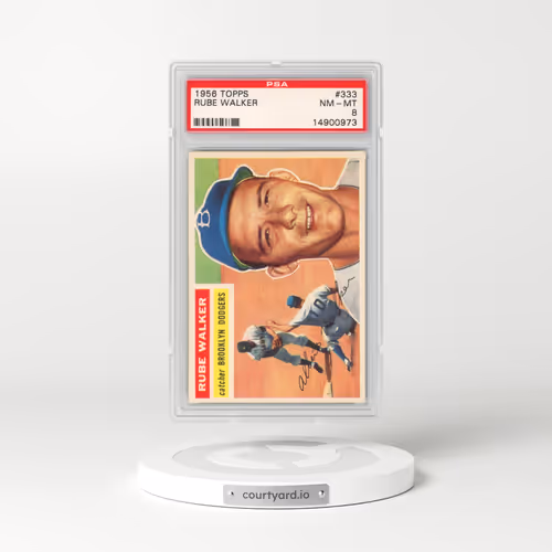1956 Topps #333 Rube Walker (PSA 8 NM-MT)