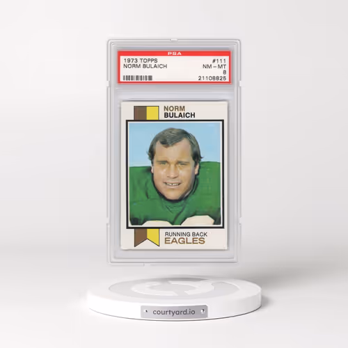 1973 Topps #111 Norm Bulaich (PSA 8 NM-MT)