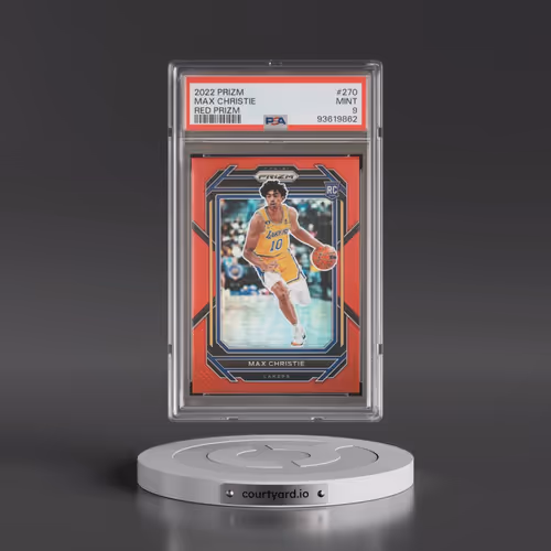 2022 Panini Prizm #270 Max Christie - Red Prizm (PSA 9 MINT)