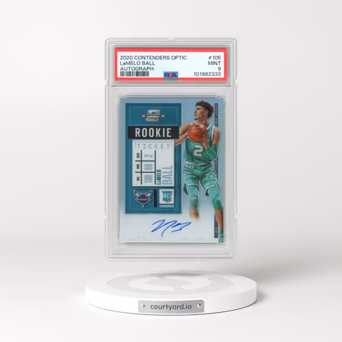 2020 Panini Contenders Optic #105 LaMelo Ball - Autograph (PSA 9 MINT)