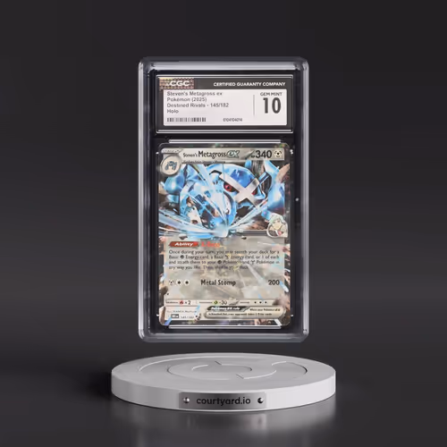 2025 Pokémon Dri EN-Destined Rivals #145 Steven's Metagross EX - Holo (CGC 10 GEM MINT)