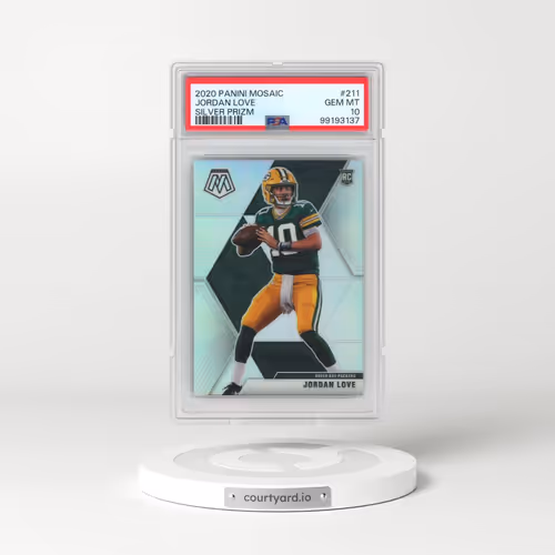 2020 Panini Mosaic #211 Jordan Love - Silver Prizm (PSA 10 GEM MINT)