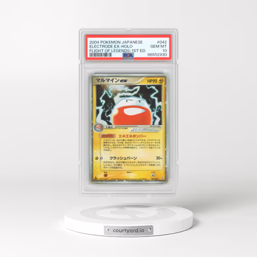 2004 Pokémon Flight of Legends #042 Electrode EX - 1st Edition Holo Holo (PSA 10 GEM MINT)