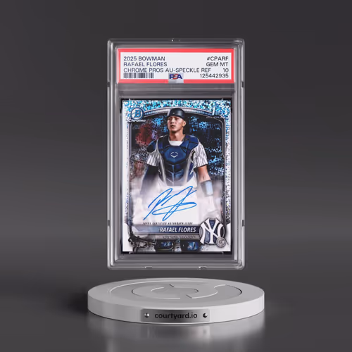 2025 Bowman Chrome Prospect Autographs #CPARF Rafael Flores - Speckle Refractor (PSA 10 GEM MINT)