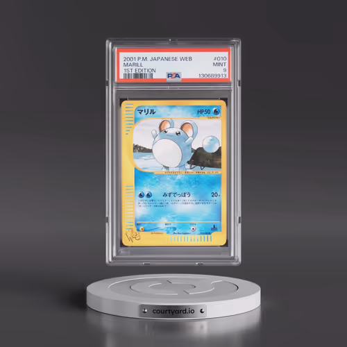 2001 Pokémon Web #010 Marill - 1st Edition (PSA 9 MINT)