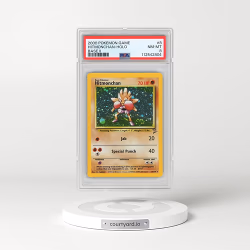2000 Pokémon Game Base II #8 Hitmonchan - Holo (PSA 8 NM-MT)