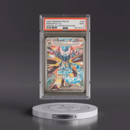 2025 Pokémon Pre EN-Prismatic Evolutions #165 Dragapult EX - Holo Special Illustration Rare (PSA 9 M