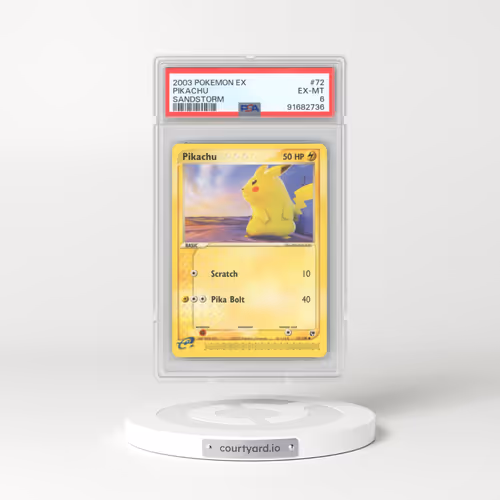 2003 Pokémon EX Sandstorm #72 Pikachu (PSA 6 EX-MT)