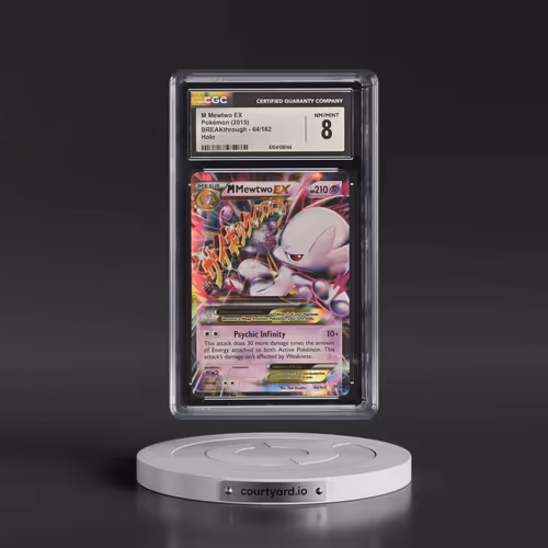 2015 BREAKthrough #64/162 M Mewtwo EX - Holo (CGC 8 NM-MT)