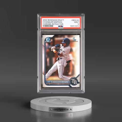 2022 Bowman Draft #BDC26 Chandler Simpson - Chrome-Refractor (PSA 9 MINT)