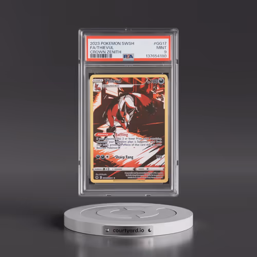 2023 Pokémon Sword and Shield Crown Zenith #GG17 Thievul - Full Art (PSA 9 MINT)