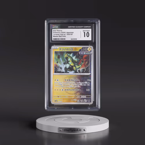 2024 High Class Pack: Terastal Fest ex - sv8a #055/187 Iron Thorns - Master Ball Holo (CGC 10 GEM MI