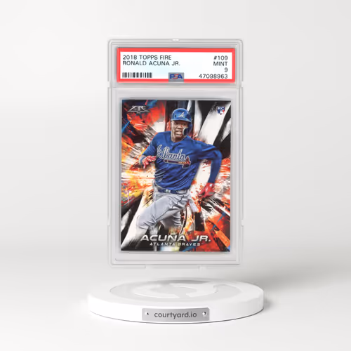 2018 Topps Fire #109 Ronald Acuna Jr. (PSA 9 MINT)