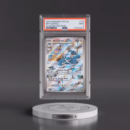 2024 Pokémon Tef EN-Temporal Forces #178 Metagross - Illustration Rare (PSA 9 MINT)