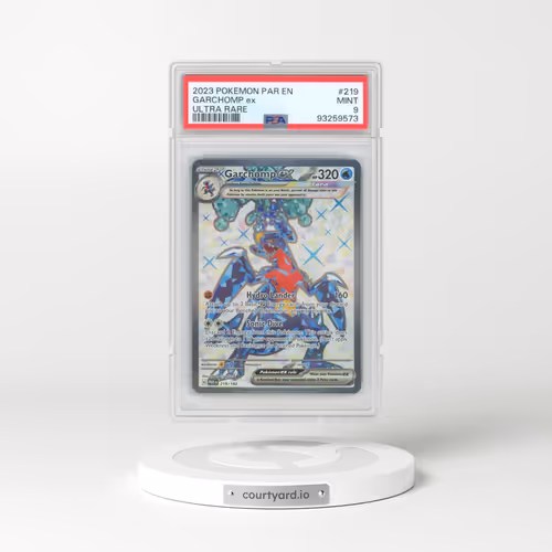 2023 Pokémon Par EN-Paradox Rift #219 Garchomp EX - Holo Ultra Rare (PSA 9 MINT)