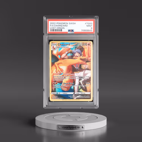 2022 Pokémon Sword & Shield Lost Origin #TG03 Charizard - Full Art (PSA 9 MINT)