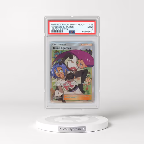 2019 Pokémon Sun & Moon Hidden Fates #68 Jessie & James - Full Art (PSA 9 MINT)