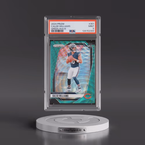 2024 Panini Prizm #301 Caleb Williams - Green Wave (PSA 9 MINT)