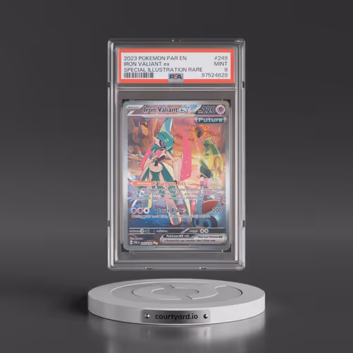 2023 Pokémon Par EN-Paradox Rift #249 Iron Valiant EX - Holo Special Illustration Rare (PSA 9 MINT)
