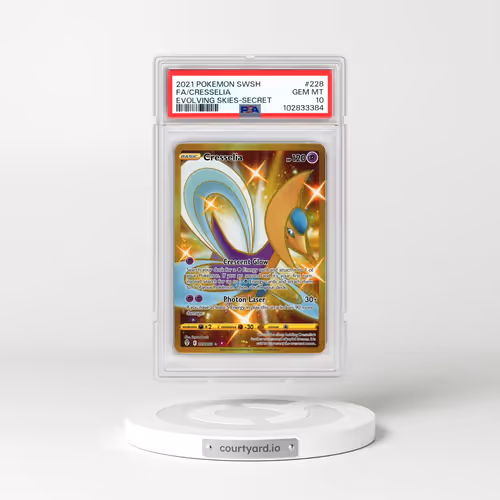 2021 Pokémon Sword & Shield Evolving Skies #228 Cresselia - Full Art Secret (PSA 10 GEM MINT)