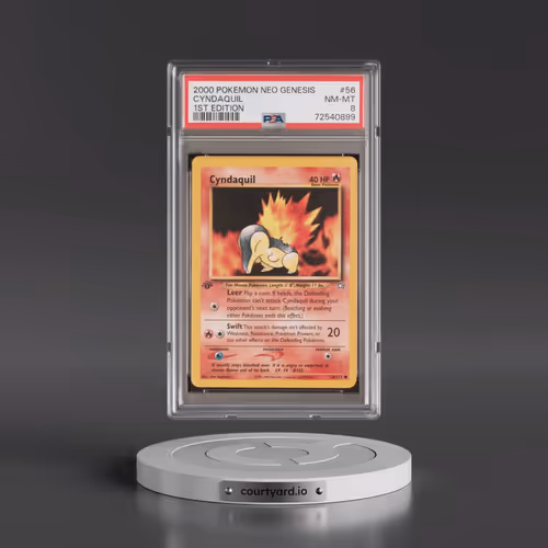 2000 Pokémon Neo Genesis #56 Cyndaquil - 1st Edition (PSA 8 NM-MT)