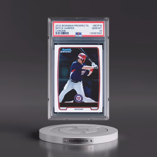 2012 Bowman Prospects #BCP10 Bryce Harper - Chrome (PSA 10 GEM MINT)