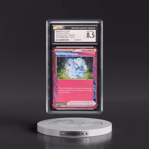 2024 Pokémon Scr EN-Stellar Crown #142 Sparkling Crystal (CGC 8.5 NM-MT+)