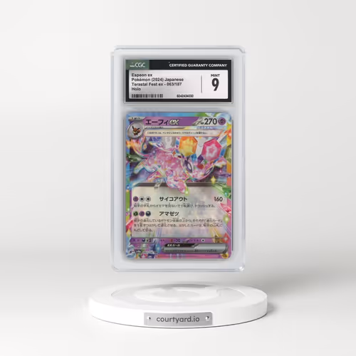 2024 Pokémon Sv8a-Terastal Fest EX #063 Espeon EX - Holo (CGC 9 MINT)