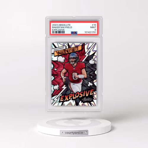 2023 Panini Absolute Explosive #15 Baker Mayfield (PSA 9 MINT)