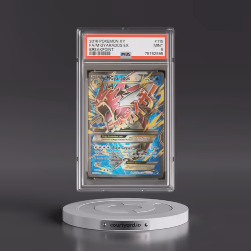 2016 Pokémon XY Breakpoint #115 M Gyarados EX - Holo Full Art (PSA 9 MINT)