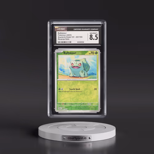2023 Scarlet & Violet 151 - MEW EN #001/165 Bulbasaur - Reverse Holo (CGC 8.5 NM-MT+)