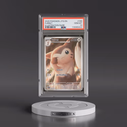 2025 Pokémon Jtg EN-Journey Together #168 Furret - Illustration Rare (PSA 10 GEM MINT)