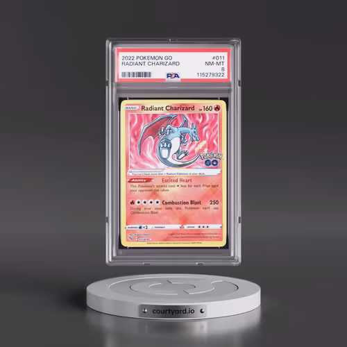 2022 Pokémon Go #011 Radiant Charizard - Holo (PSA 8 NM-MT)