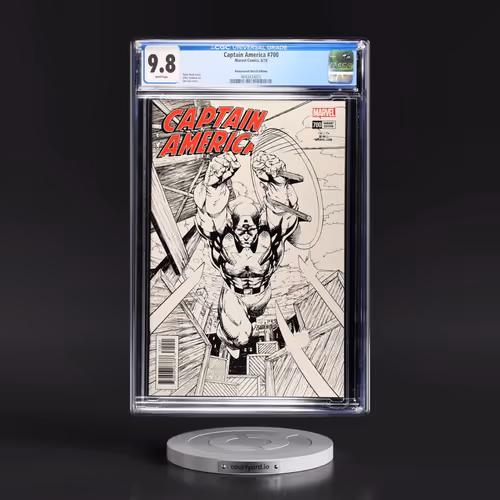 Captain America #700 CGC 9.8 White Pages (Marvel Comics, 6/18) - Universal Remastered Sketch Edition