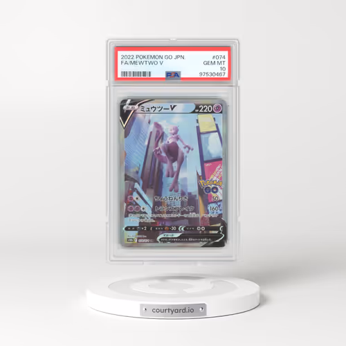 2022 Pokémon Go #074 Mewtwo V - Holo Full Art (PSA 10 GEM MINT)
