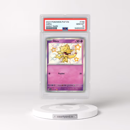 2024 Pokémon Paf EN-Paldean Fates #148 Abra - Shiny Rare (PSA 10 GEM MINT)