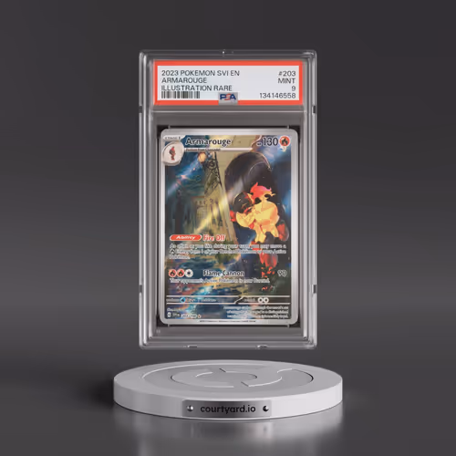 2023 Pokémon Svi EN-Scarlet & Violet #203 Armarouge - Illustration Rare (PSA 9 MINT)