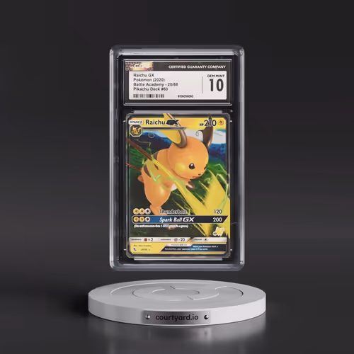2020 Pokémon Battle Academy #60 Raichu GX - Holo (CGC 10 GEM MINT)