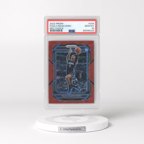 2022 Panini Prizm #249 Paolo Banchero - Red Choice (PSA 10 GEM MINT)
