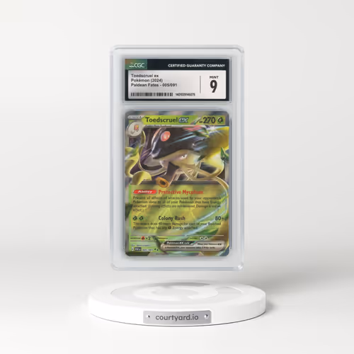 2024 Paldean Fates - PAF EN #005/091 Toedscruel ex - Holo (CGC 9 MINT)