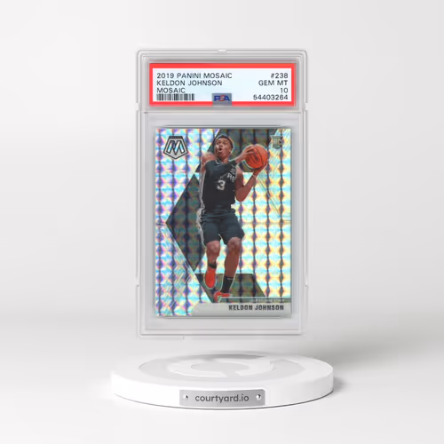 2019 Panini Mosaic #238 Keldon Johnson - Mosaic (PSA 10 GEM MINT)